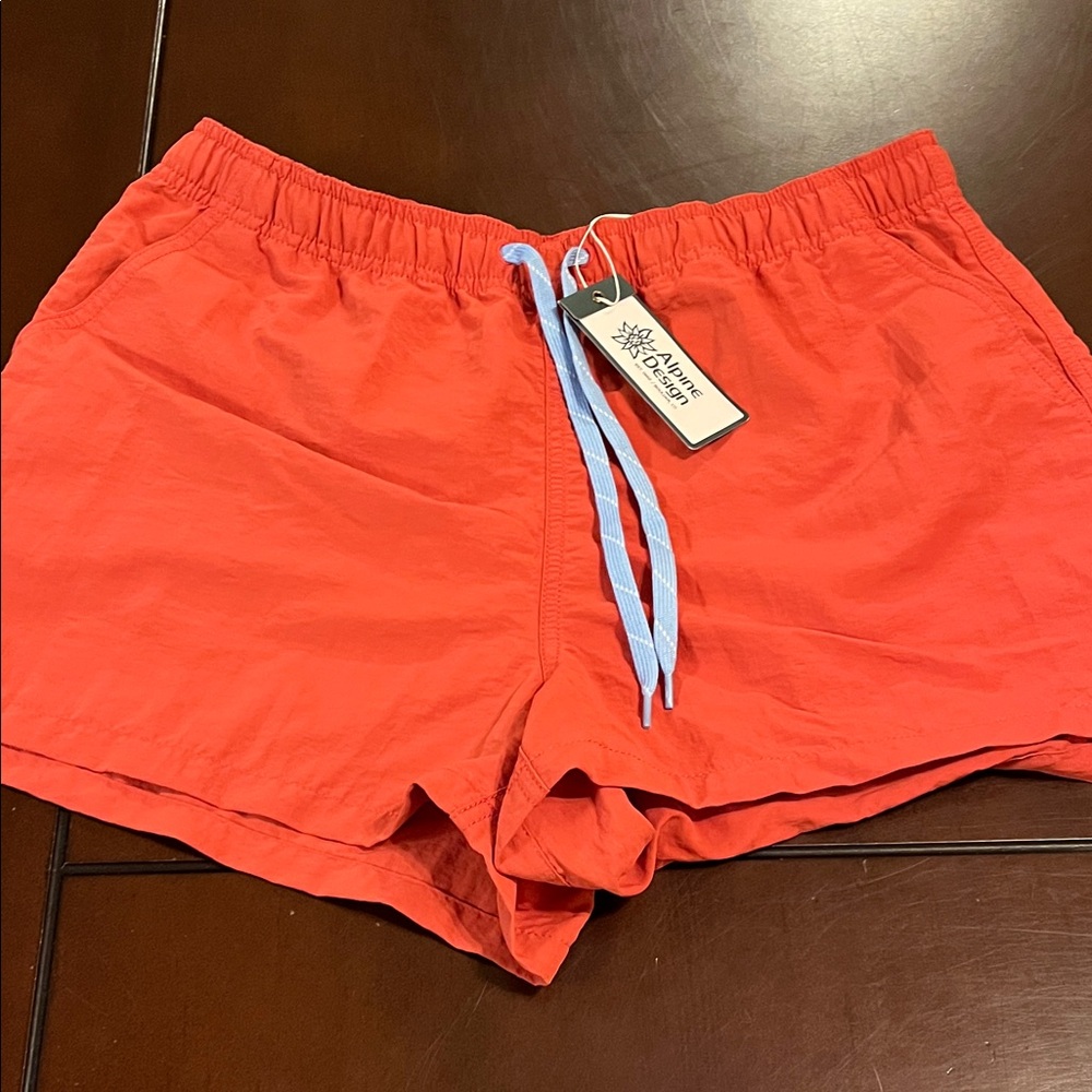 Alpine Design Red Women's Athletic Shorts